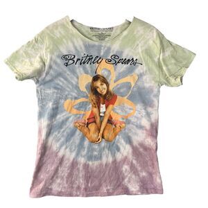 Britney Spears Shirt Women S/M Graphic Short Sleeve Tie Die Music 2000s Y2K